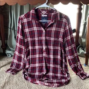 Plaid Boyfriend Fit top